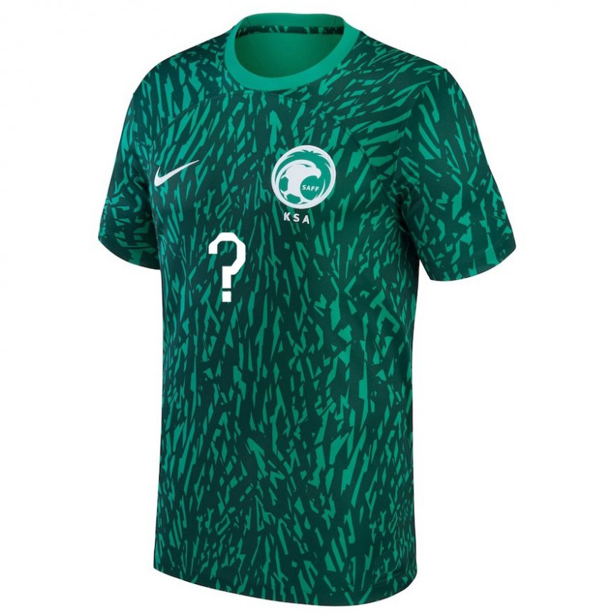 Niño Camiseta Arabia Saudita Su Nombre #0 Verde Oscuro 2ª Equipación 22-24 La Camisa México