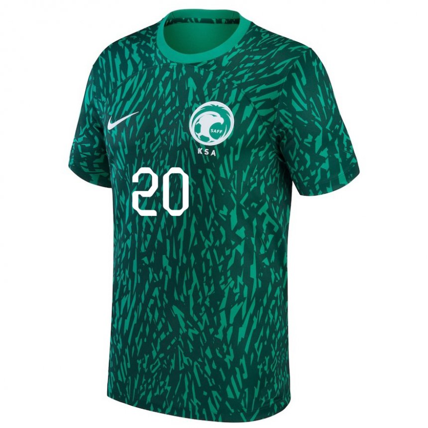 Niño Camiseta Arabia Saudita Haroune Camara #20 Verde Oscuro 2ª Equipación 22-24 La Camisa México