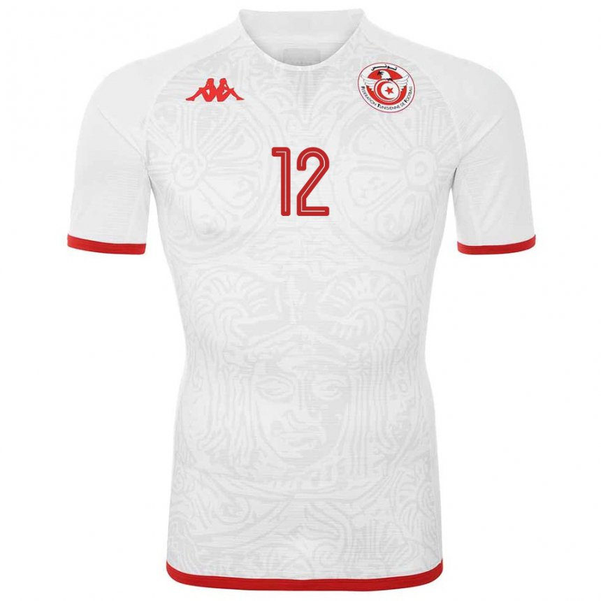 Niño Camiseta Túnez Ali Maaloul #12 Blanco 2ª Equipación 22-24 La Camisa México