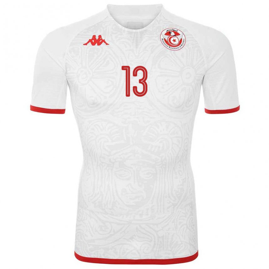 Niño Camiseta Túnez Ferjani Sassi #13 Blanco 2ª Equipación 22-24 La Camisa México