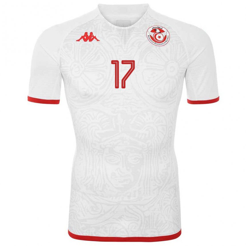 Niño Camiseta Túnez Ellyes Skhiri #17 Blanco 2ª Equipación 22-24 La Camisa México