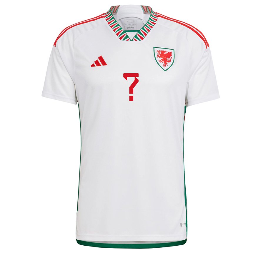 Niño Camiseta Gales Su Nombre #0 Blanco 2ª Equipación 22-24 La Camisa México