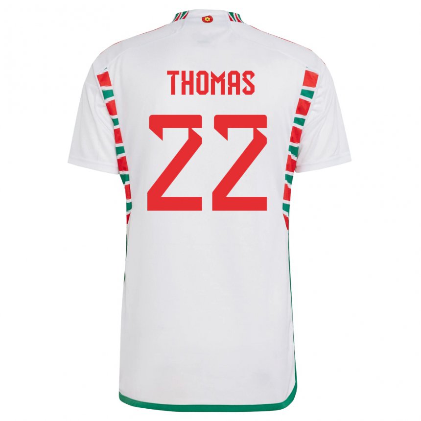 Niño Camiseta Gales Sorba Thomas #22 Blanco 2ª Equipación 22-24 La Camisa México