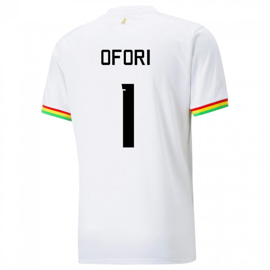 Hombre Camiseta Ghana Richard Ofori #1 Blanco 1ª Equipación 22-24 La Camisa México