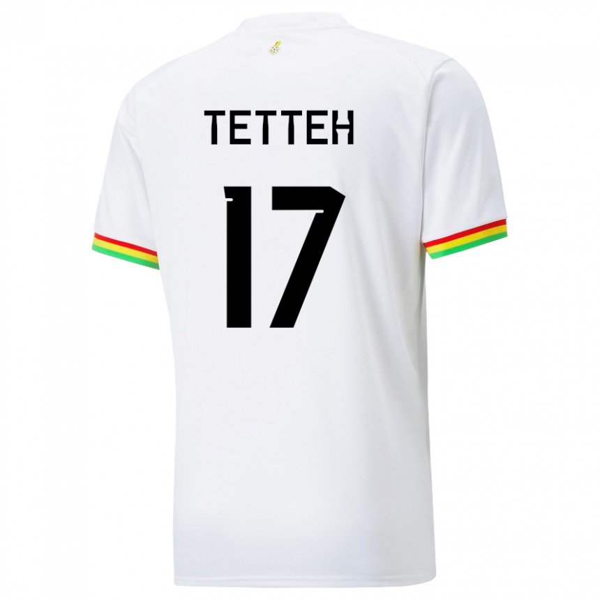 Hombre Camiseta Ghana Benjamin Tetteh #17 Blanco 1ª Equipación 22-24 La Camisa México