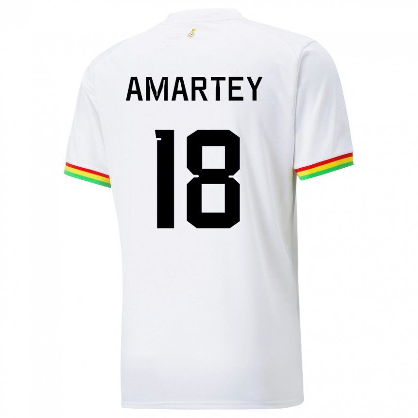Hombre Camiseta Ghana Daniel Amartey #18 Blanco 1ª Equipación 22-24 La Camisa México