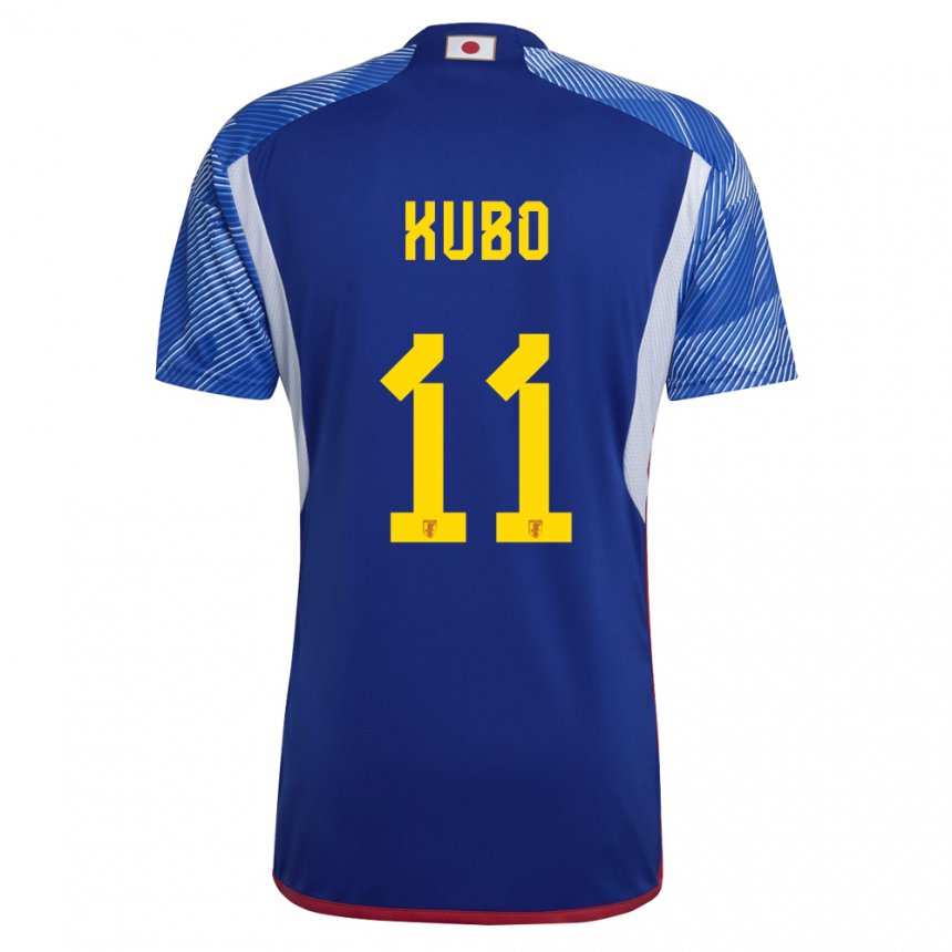 Hombre Camiseta Japón Takefusa Kubo #11 Azul Real 1ª Equipación 22-24 La Camisa México