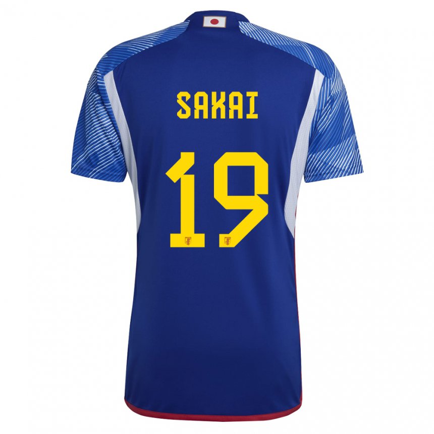 Hombre Camiseta Japón Hiroki Sakai #19 Azul Real 1ª Equipación 22-24 La Camisa México