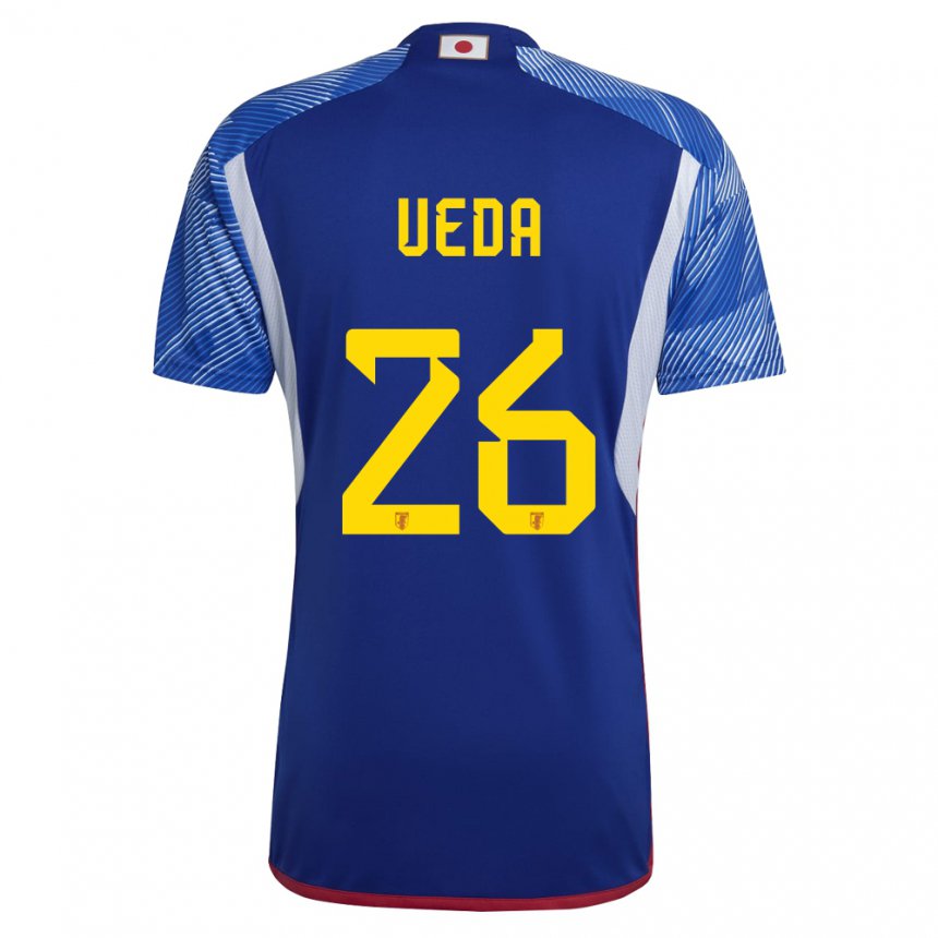 Hombre Camiseta Japón Ayase Ueda #26 Azul Real 1ª Equipación 22-24 La Camisa México