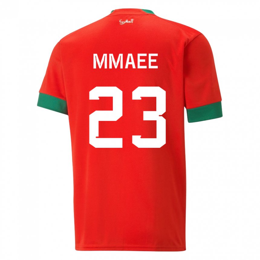 Hombre Camiseta Marruecos Ryan Mmaee #23 Rojo 1ª Equipación 22-24 La Camisa México