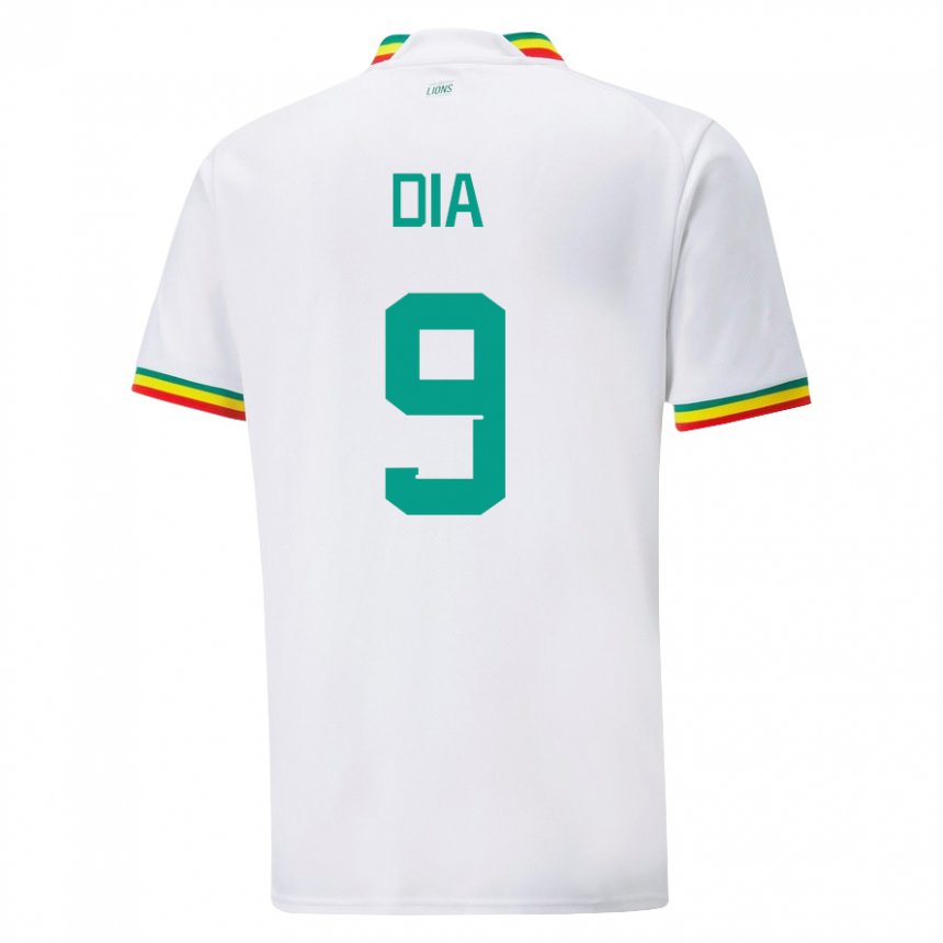 Hombre Camiseta Senegal Boulaye Dia #9 Blanco 1ª Equipación 22-24 La Camisa México