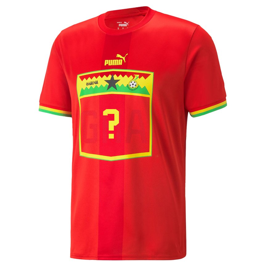 Hombre Camiseta Ghana Su Nombre #0 Rojo 2ª Equipación 22-24 La Camisa México