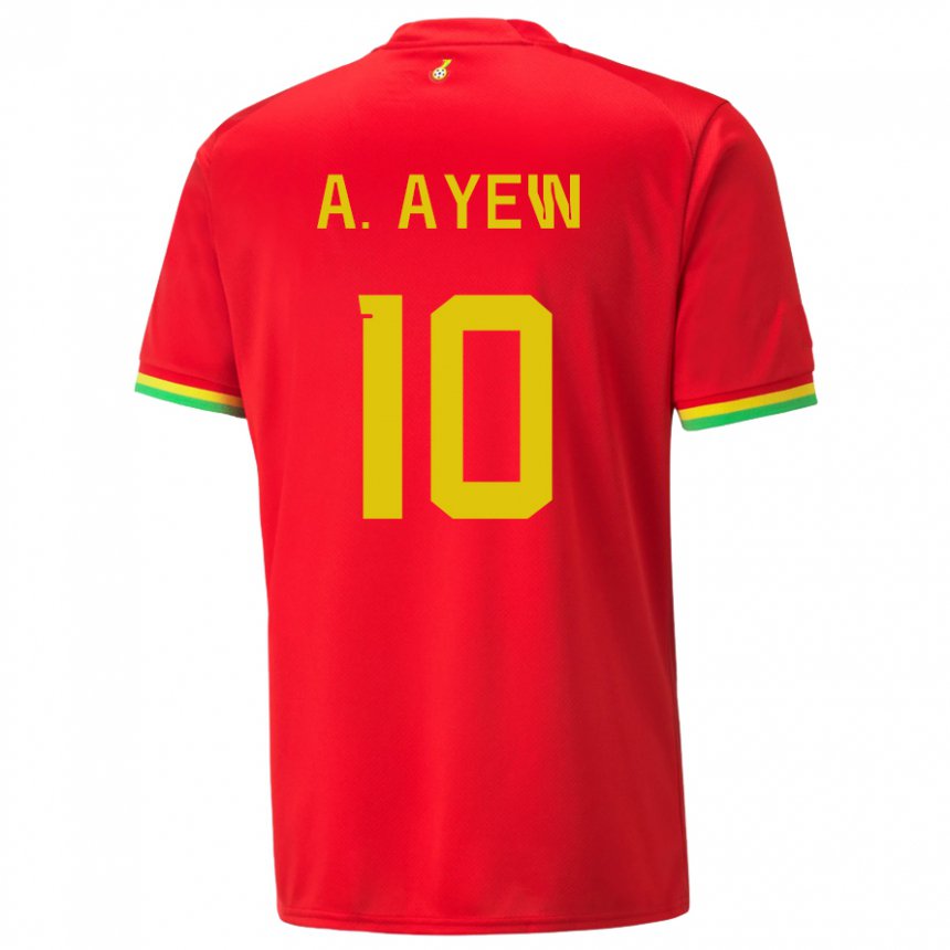 Hombre Camiseta Ghana Andre Ayew #10 Rojo 2ª Equipación 22-24 La Camisa México