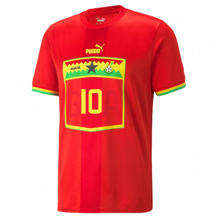 Hombre Camiseta Ghana Andre Ayew #10 Rojo 2ª Equipación 22-24 La Camisa México