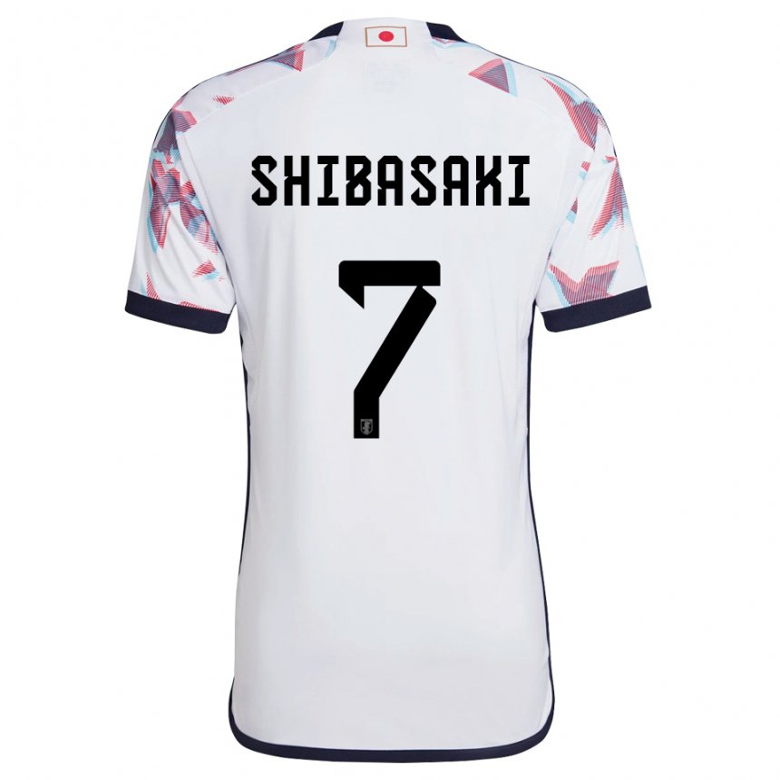 Hombre Camiseta Japón Gaku Shibasaki #7 Blanco 2ª Equipación 22-24 La Camisa México