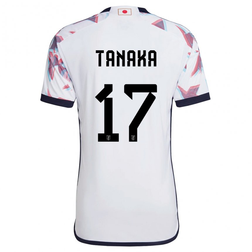 Hombre Camiseta Japón Ao Tanaka #17 Blanco 2ª Equipación 22-24 La Camisa México