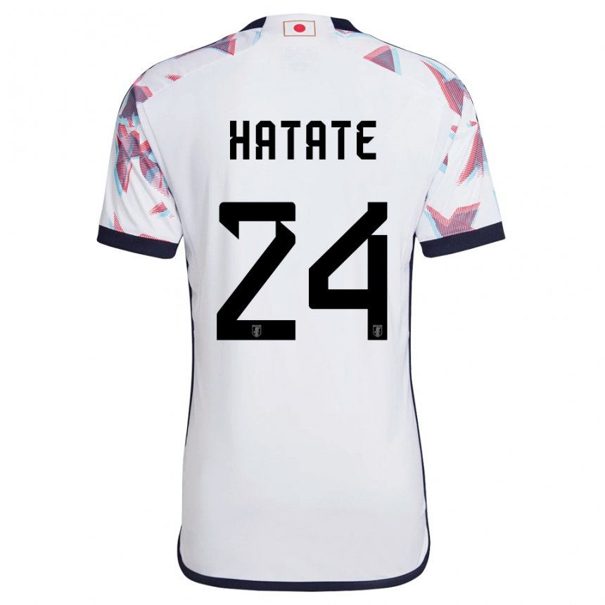 Hombre Camiseta Japón Reo Hatate #24 Blanco 2ª Equipación 22-24 La Camisa México