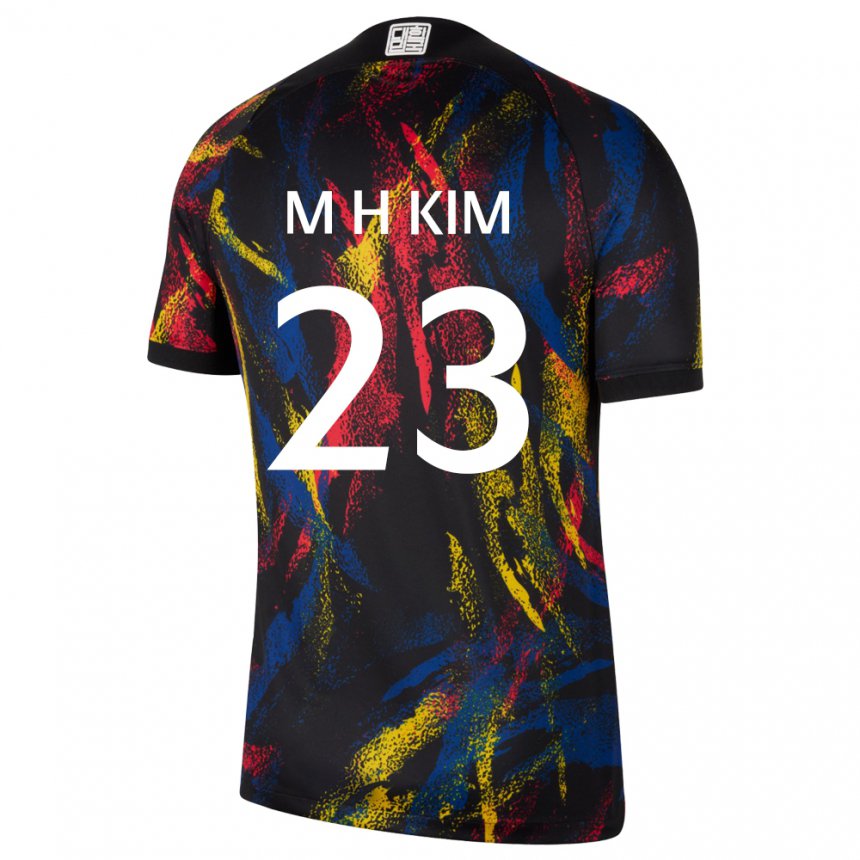 Hombre Camiseta Corea Del Sur Moon-hwan Kim #23 Multicolores 2ª Equipación 22-24 La Camisa México