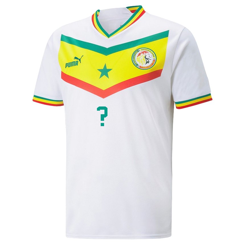 Mujer Camiseta Senegal Su Nombre #0 Blanco 1ª Equipación 22-24 La Camisa México