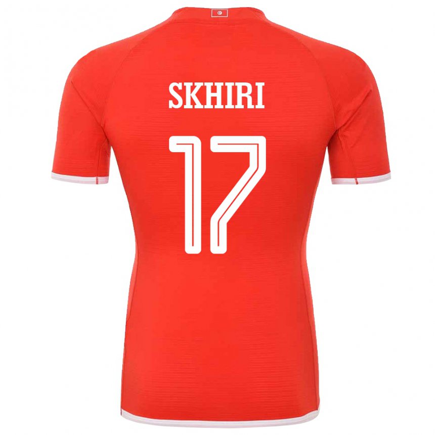 Mujer Camiseta Túnez Ellyes Skhiri #17 Rojo 1ª Equipación 22-24 La Camisa México