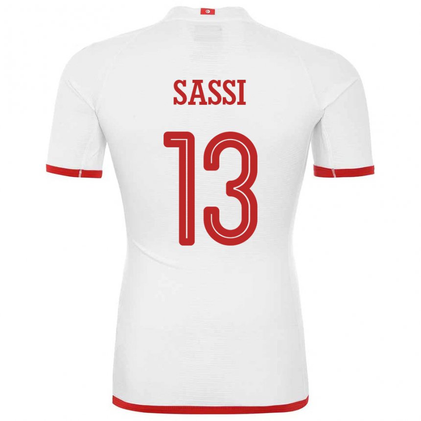 Mujer Camiseta Túnez Ferjani Sassi #13 Blanco 2ª Equipación 22-24 La Camisa México