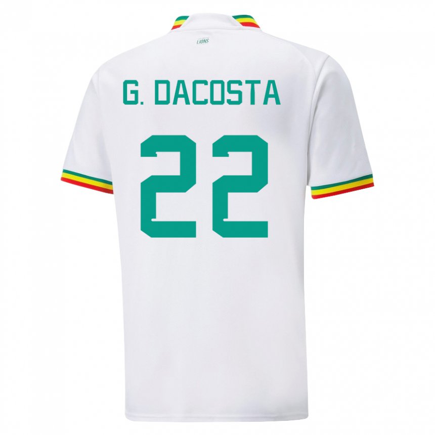 Niño Camiseta Senegal Gladys Irene Dacosta #22 Blanco 1ª Equipación 22-24 La Camisa México