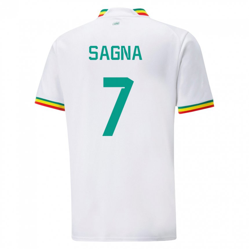 Niño Camiseta Senegal Amadou Sagna #7 Blanco 1ª Equipación 22-24 La Camisa México