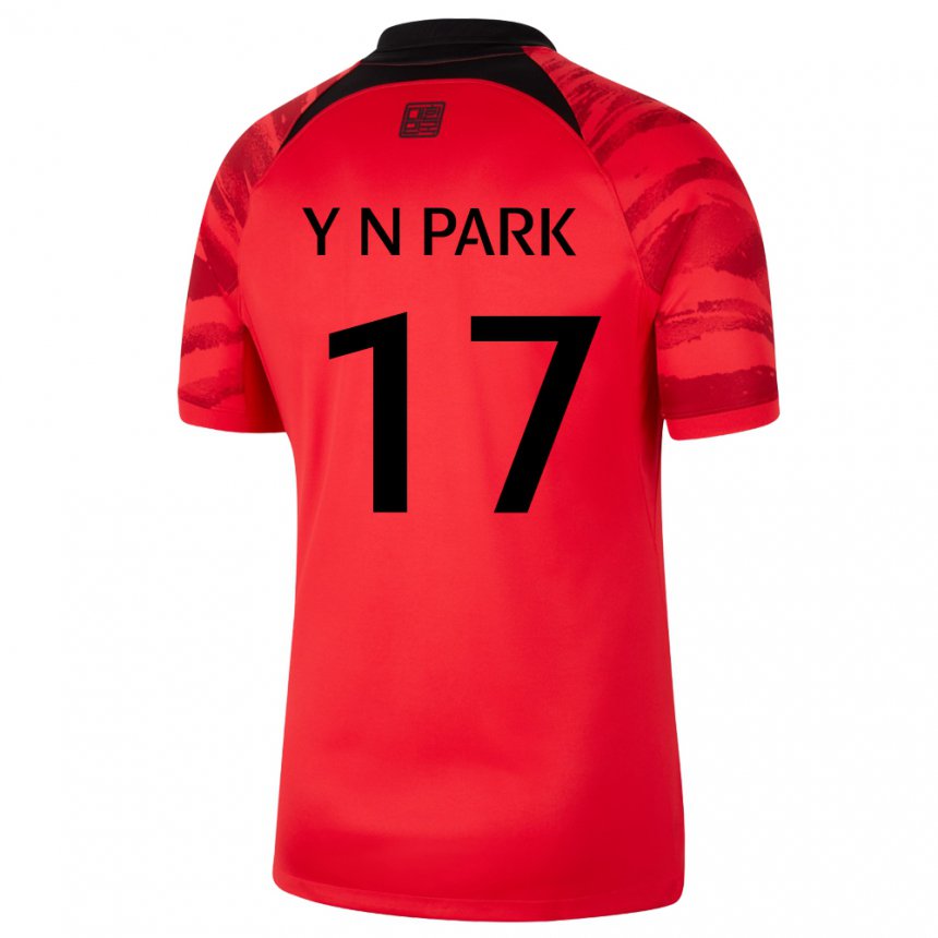 Niño Camiseta Corea Del Sur Park Ye Na #17 Negro Rojo 1ª Equipación 22-24 La Camisa México