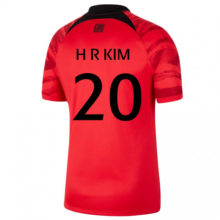 Niño Camiseta Corea Del Sur Kim Hye Ri #20 Negro Rojo 1ª Equipación 22-24 La Camisa México