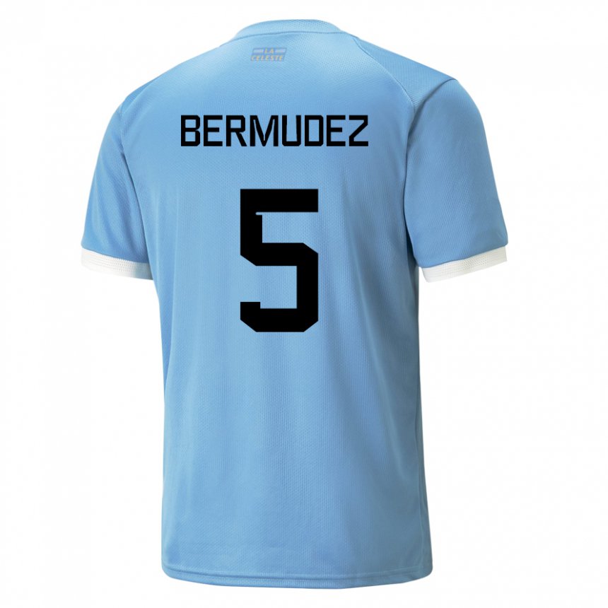 Niño Camiseta Uruguay Karol Bermudez #5 Azul 1ª Equipación 22-24 La Camisa México