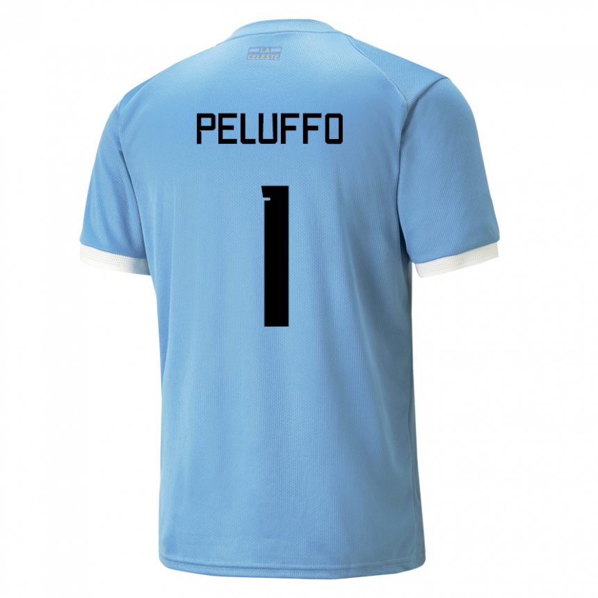 Niño Camiseta Uruguay Daniel Peluffo #1 Azul 1ª Equipación 22-24 La Camisa México