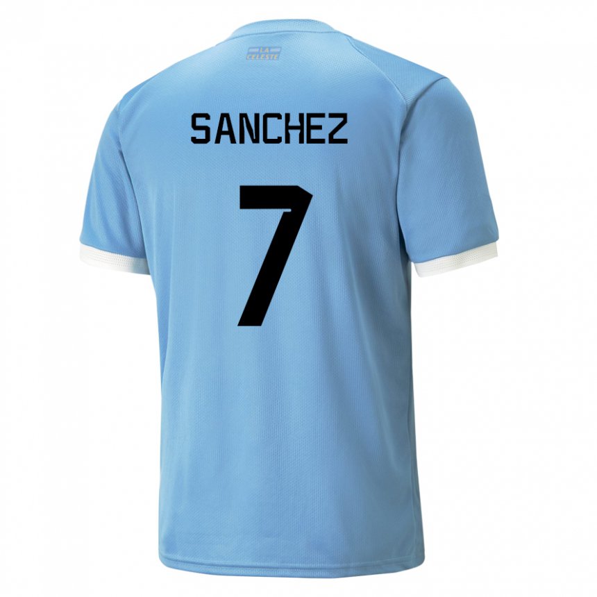 Niño Camiseta Uruguay Renzo Sanchez #7 Azul 1ª Equipación 22-24 La Camisa México