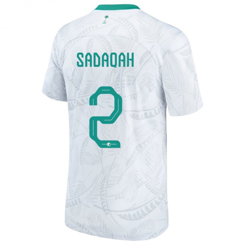 Niño Camiseta Arabia Saudita Bayan Sadaqah #2 Blanco 1ª Equipación 22-24 La Camisa México