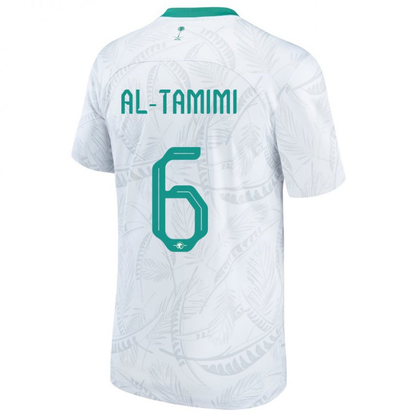 Niño Camiseta Arabia Saudita Maryam Al Tamimi #6 Blanco 1ª Equipación 22-24 La Camisa México