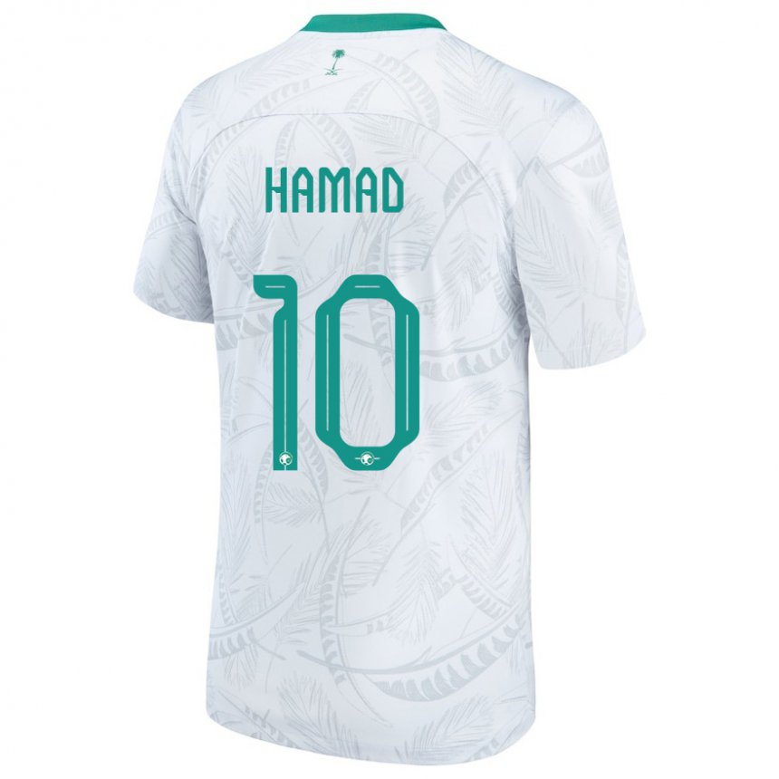 Niño Camiseta Arabia Saudita Sarah Hamad #10 Blanco 1ª Equipación 22-24 La Camisa México