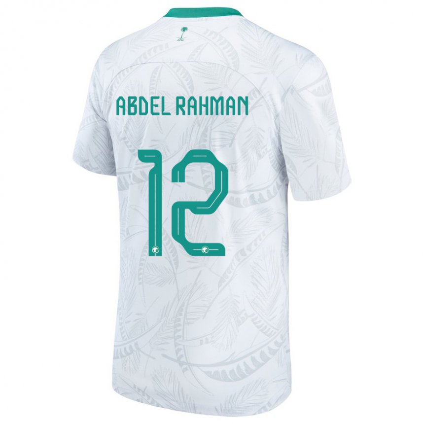 Niño Camiseta Arabia Saudita Mona Abdel Rahman #12 Blanco 1ª Equipación 22-24 La Camisa México