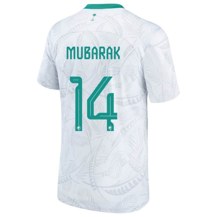 Niño Camiseta Arabia Saudita Al Bandari Mubarak #14 Blanco 1ª Equipación 22-24 La Camisa México