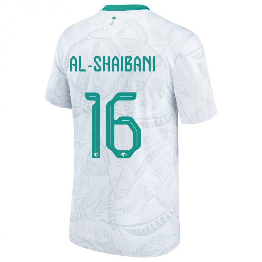 Niño Camiseta Arabia Saudita Asrar Al Shaibani #16 Blanco 1ª Equipación 22-24 La Camisa México