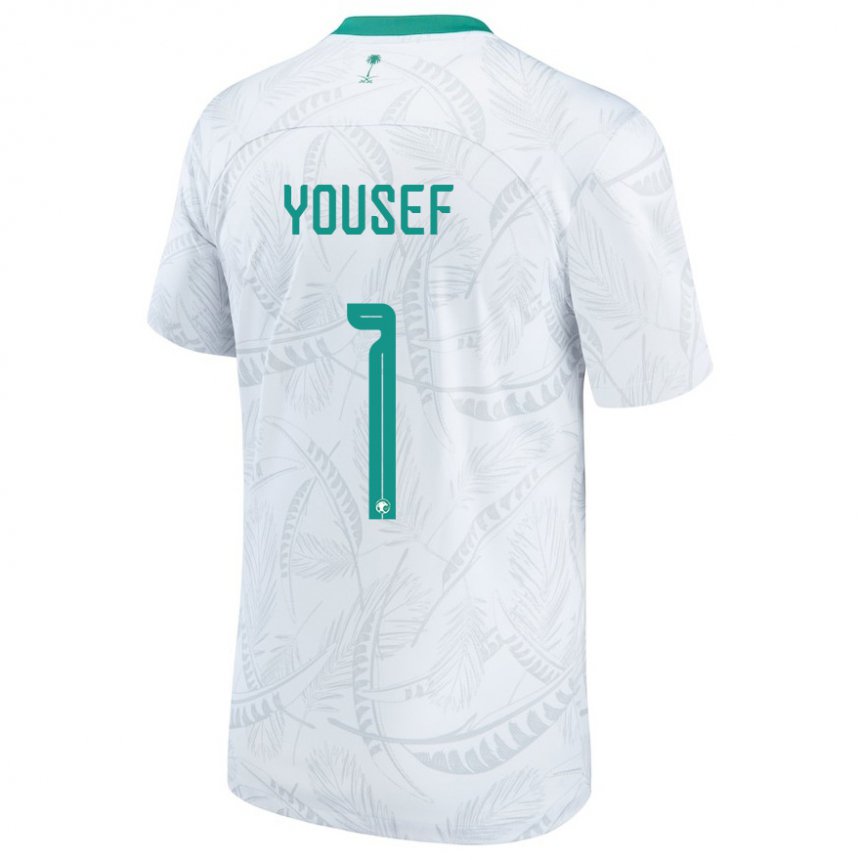 Niño Camiseta Arabia Saudita Hamed Yousef #1 Blanco 1ª Equipación 22-24 La Camisa México