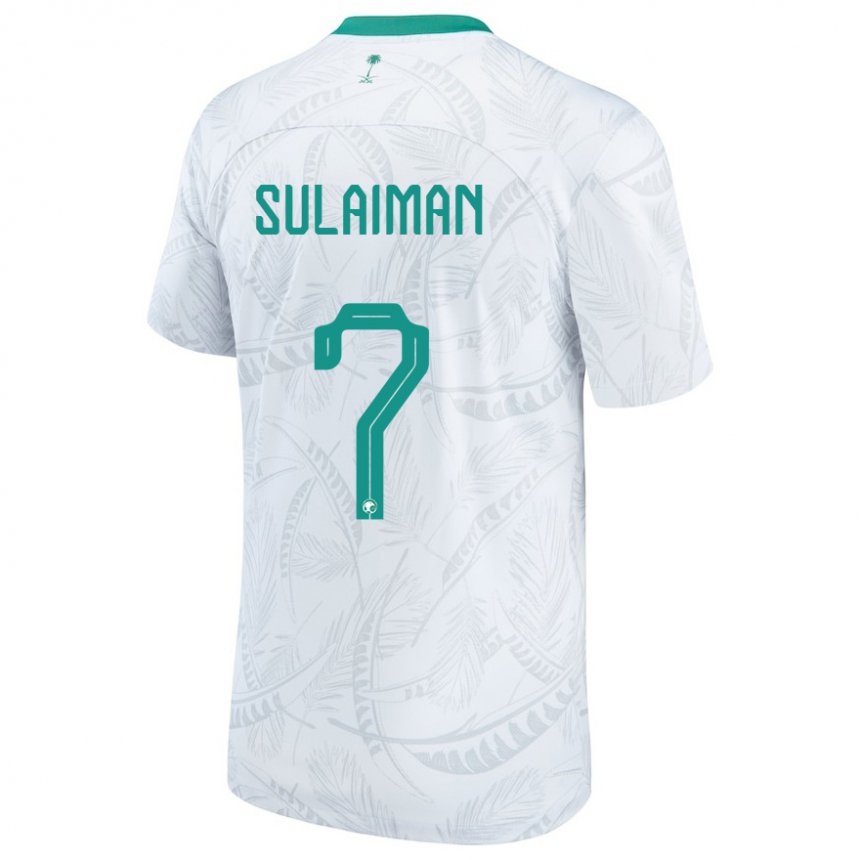 Niño Camiseta Arabia Saudita Mohammed Sulaiman #7 Blanco 1ª Equipación 22-24 La Camisa México