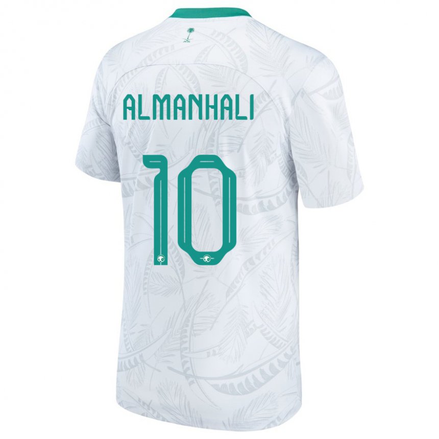 Niño Camiseta Arabia Saudita Suwailem Almanhali #10 Blanco 1ª Equipación 22-24 La Camisa México