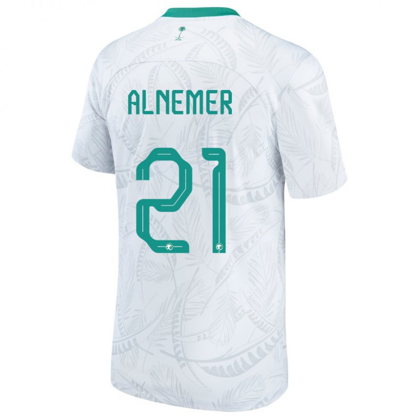 Niño Camiseta Arabia Saudita Meshari Alnemer #21 Blanco 1ª Equipación 22-24 La Camisa México