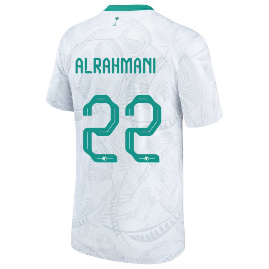 Niño Camiseta Arabia Saudita Saleh Alrahmani #22 Blanco 1ª Equipación 22-24 La Camisa México