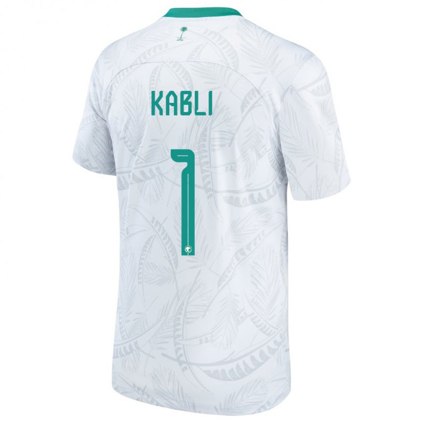 Niño Camiseta Arabia Saudita Bader Kabli #1 Blanco 1ª Equipación 22-24 La Camisa México