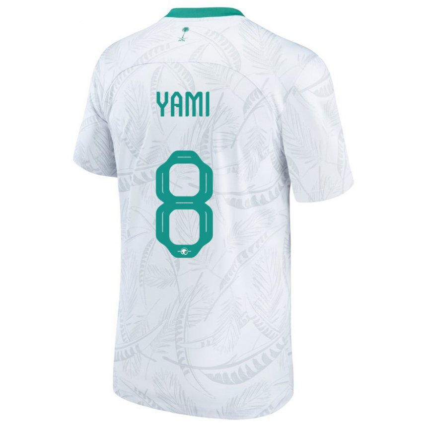 Niño Camiseta Arabia Saudita Riyadh Yami #8 Blanco 1ª Equipación 22-24 La Camisa México