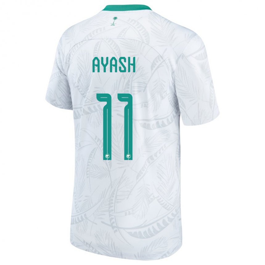 Niño Camiseta Arabia Saudita Ziyad Ayash #11 Blanco 1ª Equipación 22-24 La Camisa México