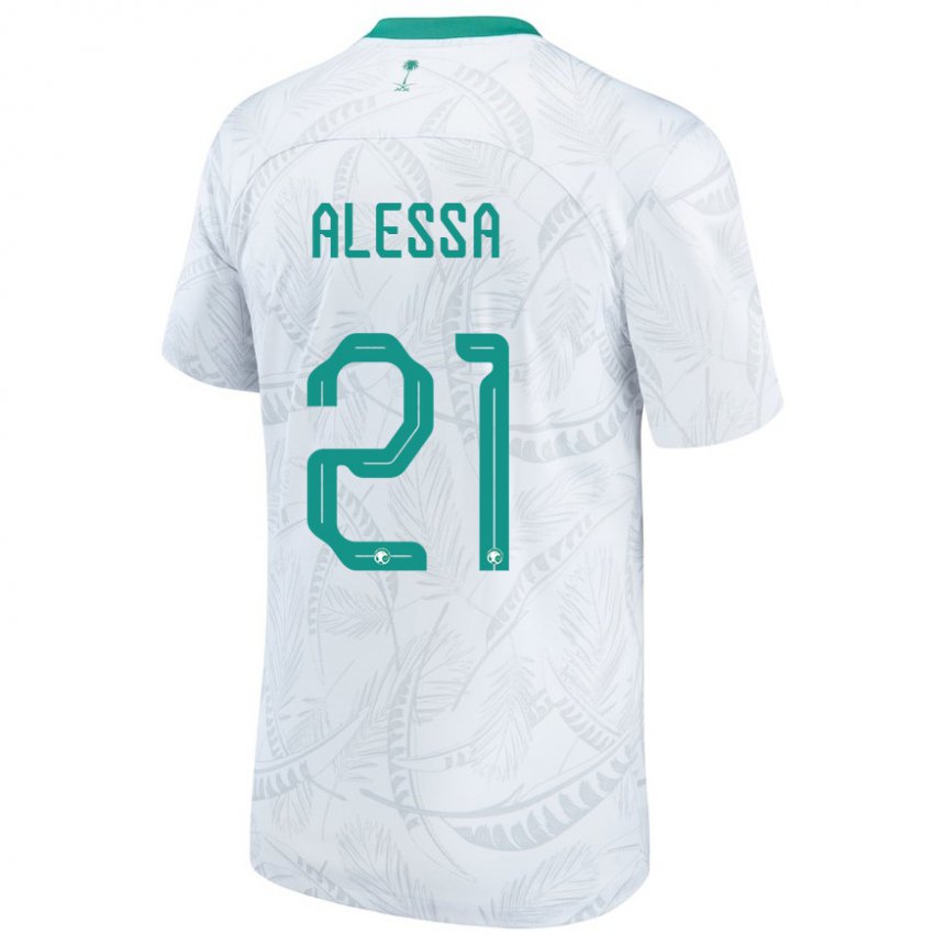 Niño Camiseta Arabia Saudita Mohammed Alessa #21 Blanco 1ª Equipación 22-24 La Camisa México