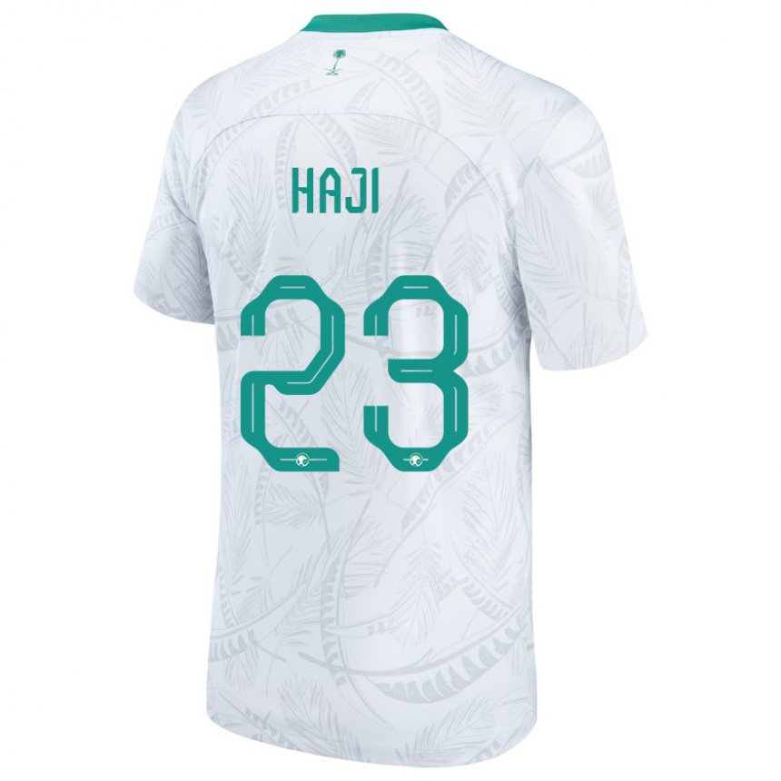 Niño Camiseta Arabia Saudita Talal Haji #23 Blanco 1ª Equipación 22-24 La Camisa México