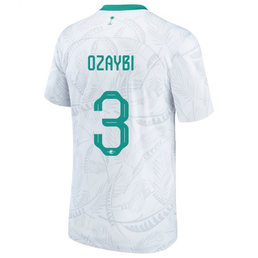 Niño Camiseta Arabia Saudita Raed Ozaybi #3 Blanco 1ª Equipación 22-24 La Camisa México