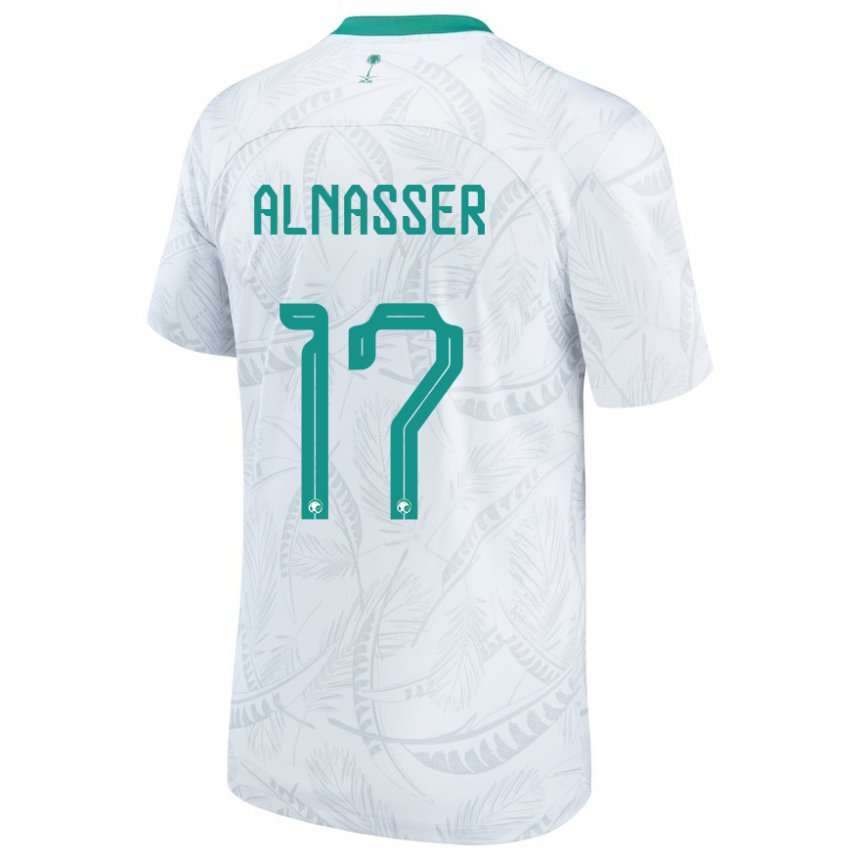 Niño Camiseta Arabia Saudita Saad Alnasser #17 Blanco 1ª Equipación 22-24 La Camisa México